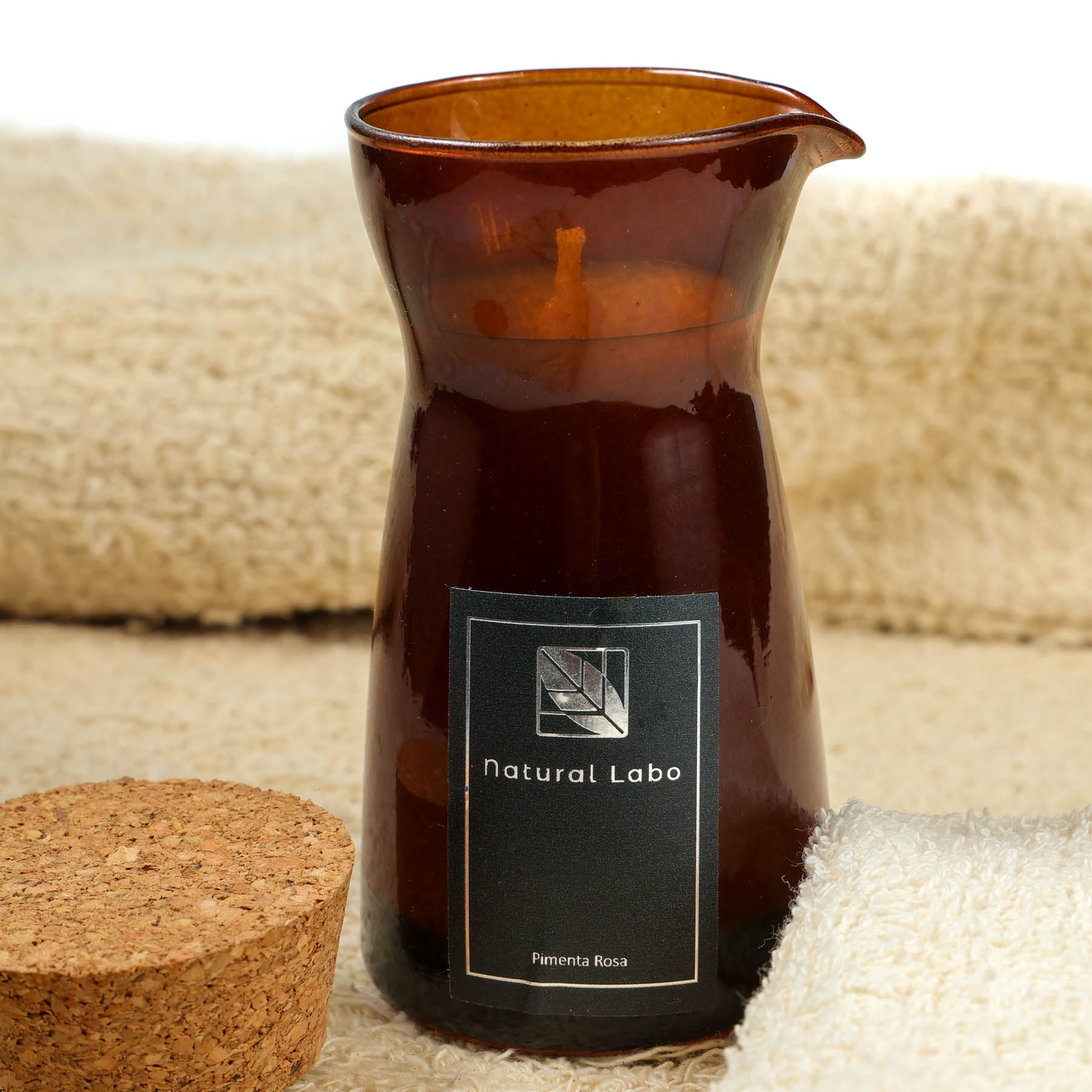 Vela de Massagem Natural Labo Pimenta Rosa 75g – Bico Dosador - Imagem 4