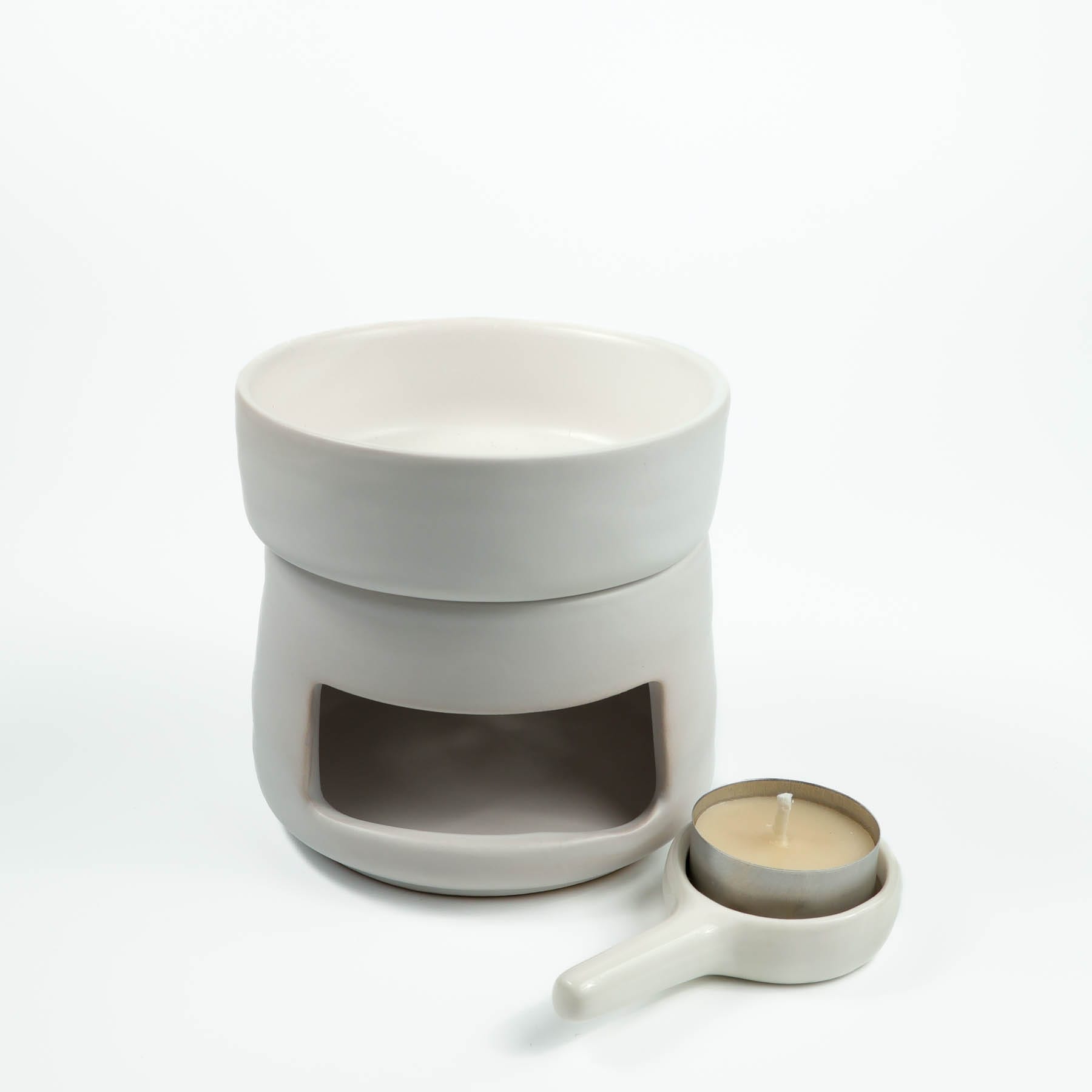 Rechaud Cerâmico para Wax Melt Aurora – Branco Fosco - Imagem 3