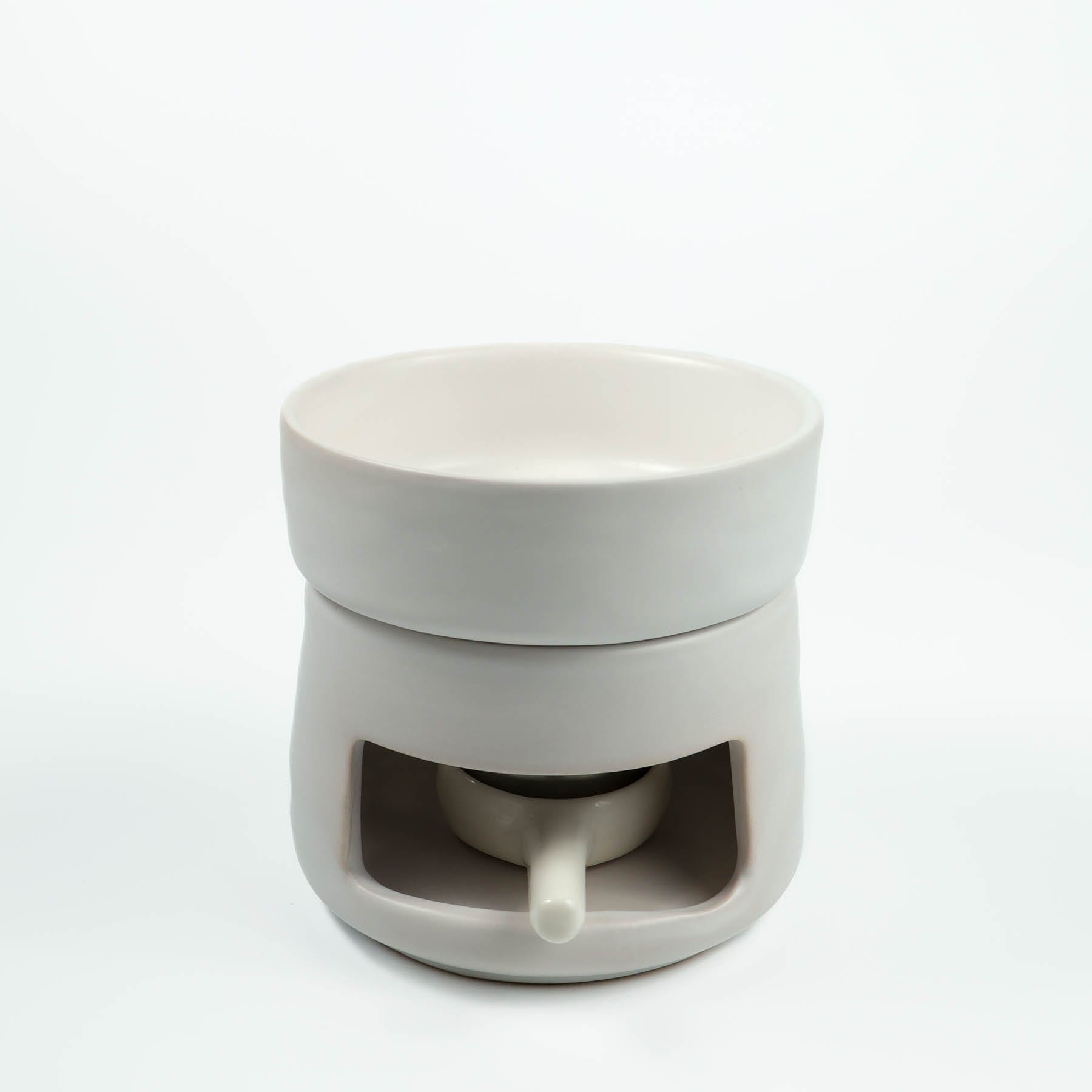 Rechaud Cerâmico para Wax Melt Aurora – Branco Fosco - Imagem 4