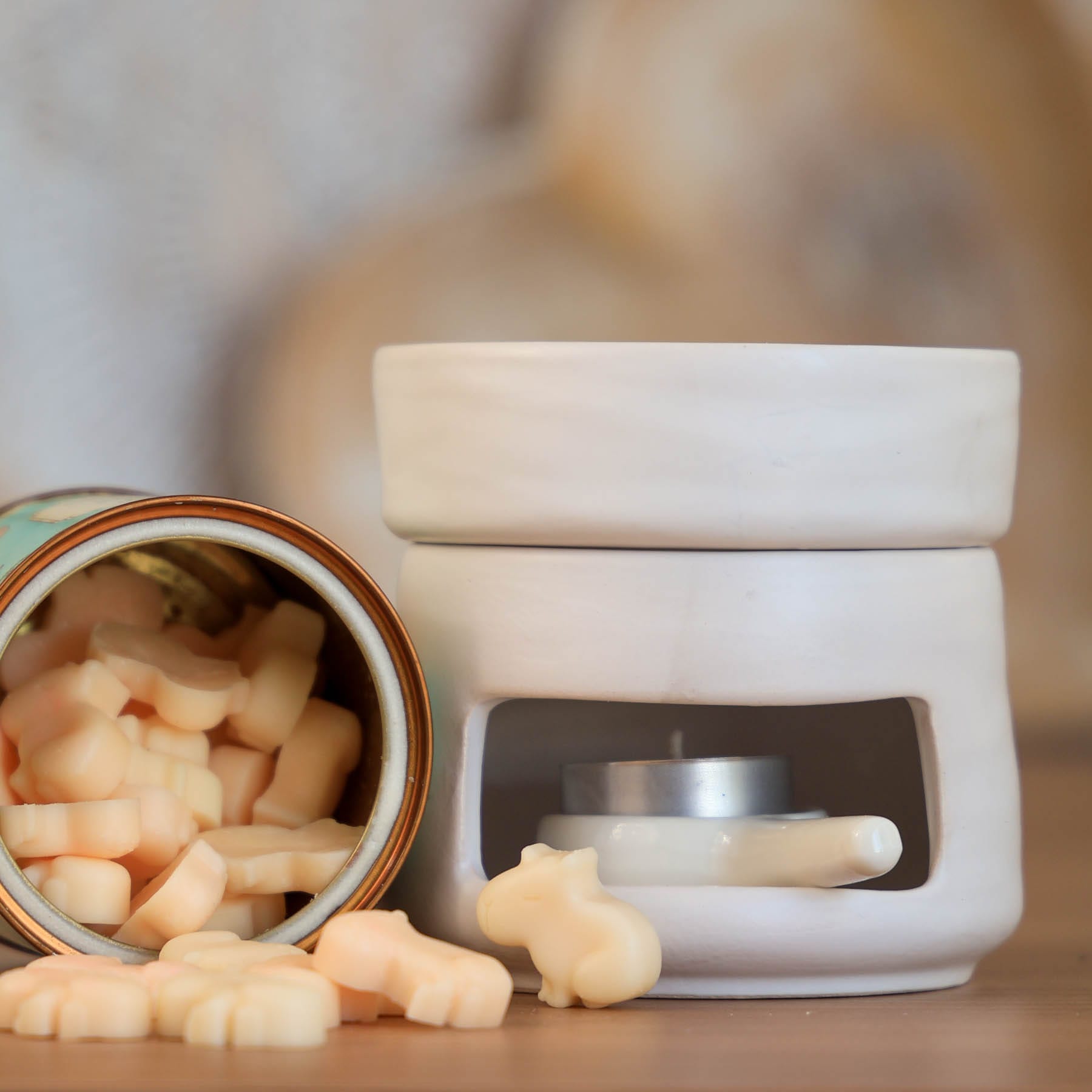 Rechaud Cerâmico para Wax Melt Aurora – Branco Fosco