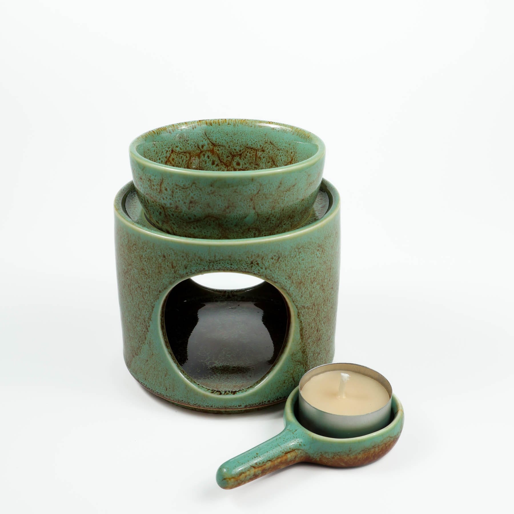 Rechaud Cerâmico para Wax Melt Sálvia – Verde - Imagem 2