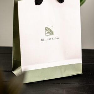 Sacola para Presente Natural Labo