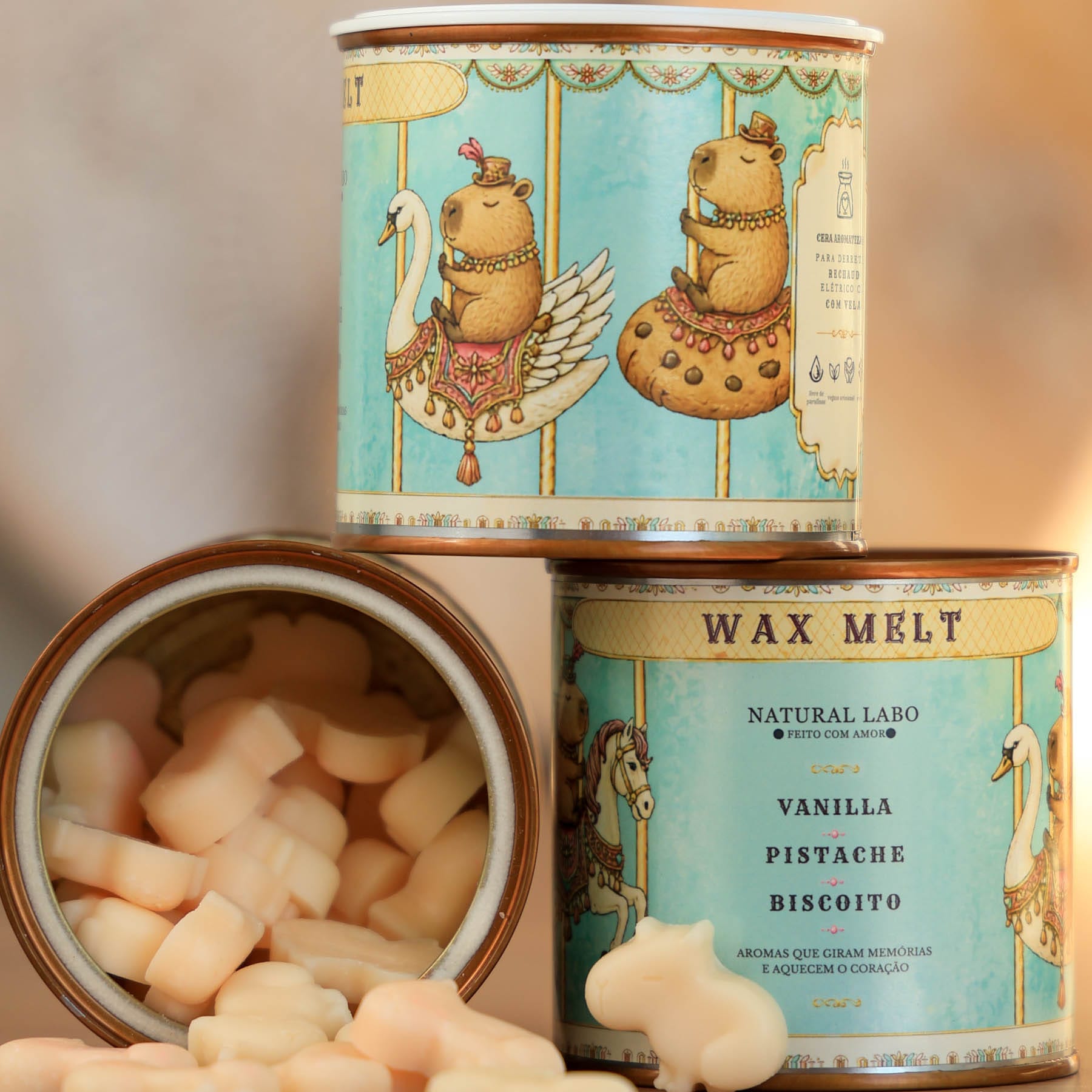 Wax Melt Aromático Capivara 100g - Imagem 3